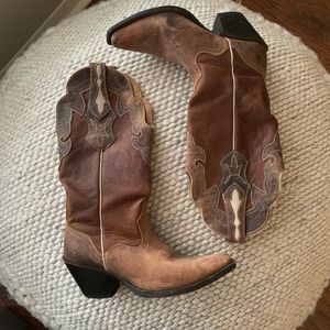 J B Dillon Womens Cowboy Boots Size 7